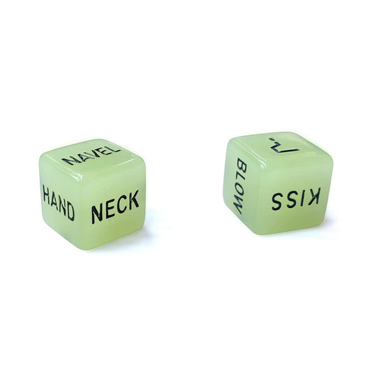 SM Fun Supplies Matching Toys English Color Dice Nightglow Glow Pair Set