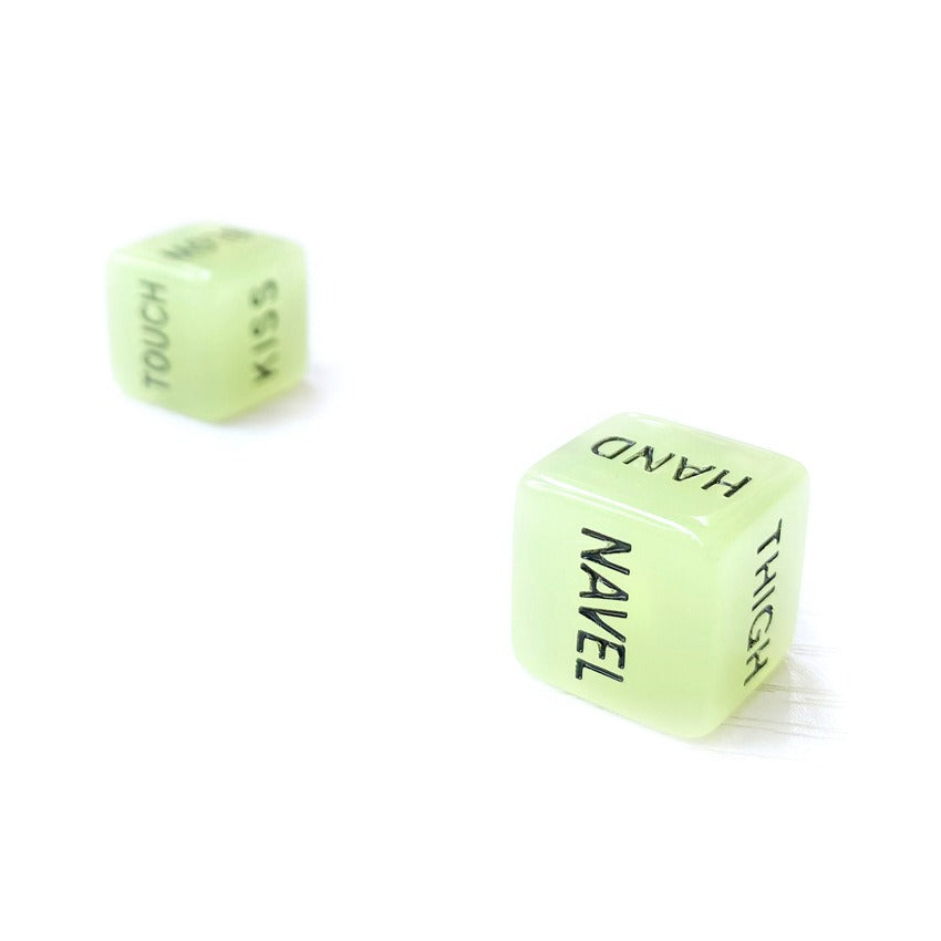 SM Fun Supplies Matching Toys English Color Dice Nightglow Glow Pair Set