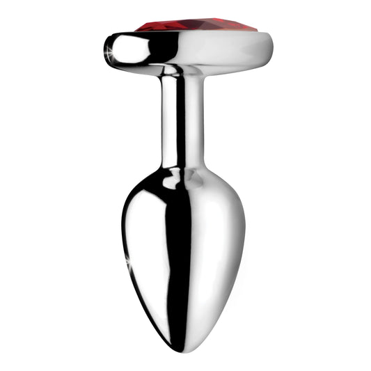 Red Heart Gem Anal Plug- Small